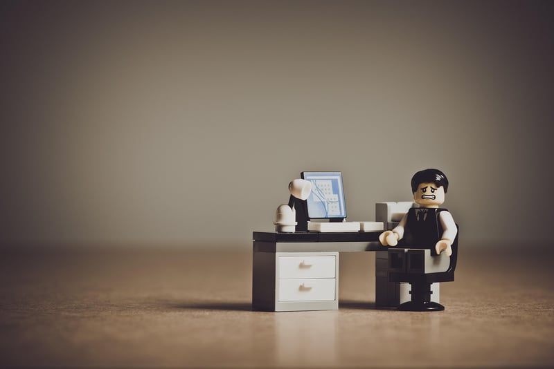 Businessman with laptop
